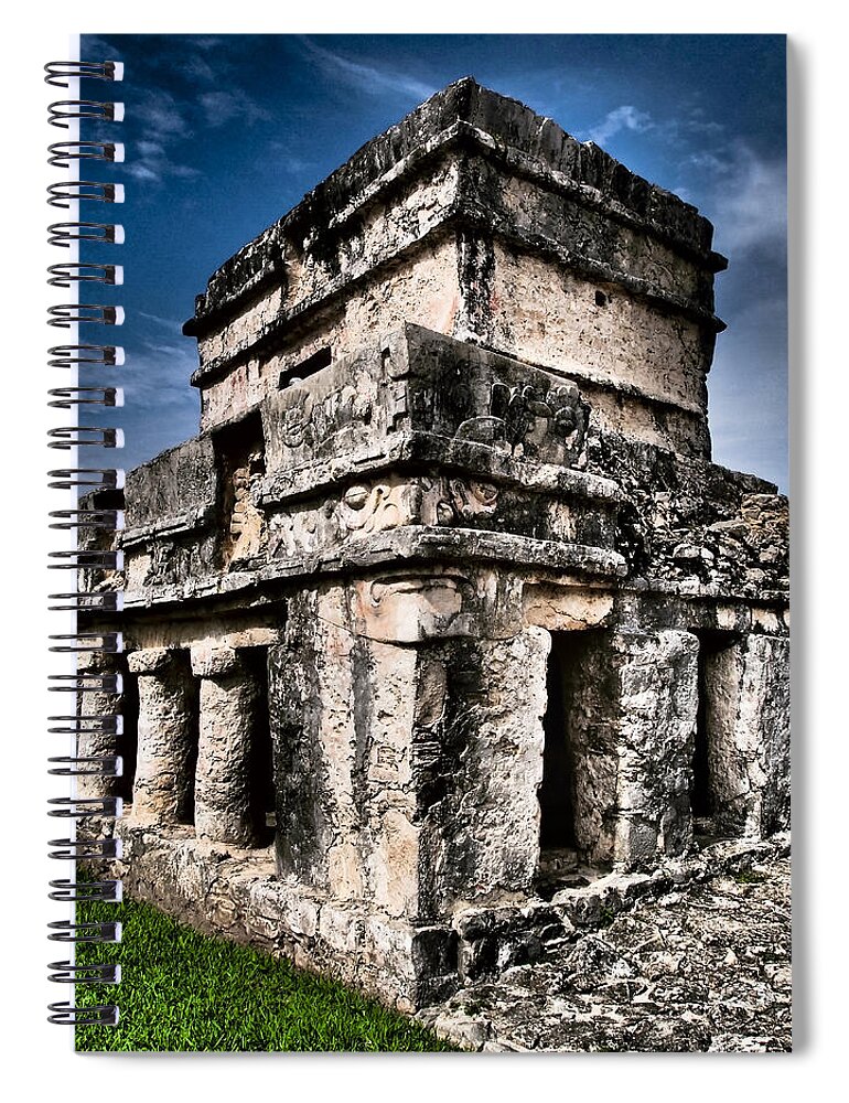 Ruins Spiral Notebook featuring the photograph Tulum Ruinas 1 by Skip Hunt