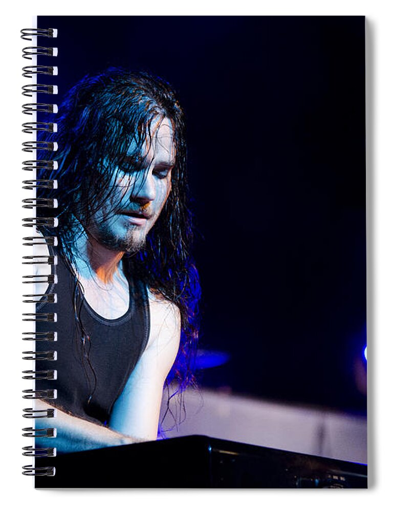 Tuomas Holopainen Spiral Notebook featuring the photograph Tuomas Holopainen - Nightwish by Saija Lehtonen