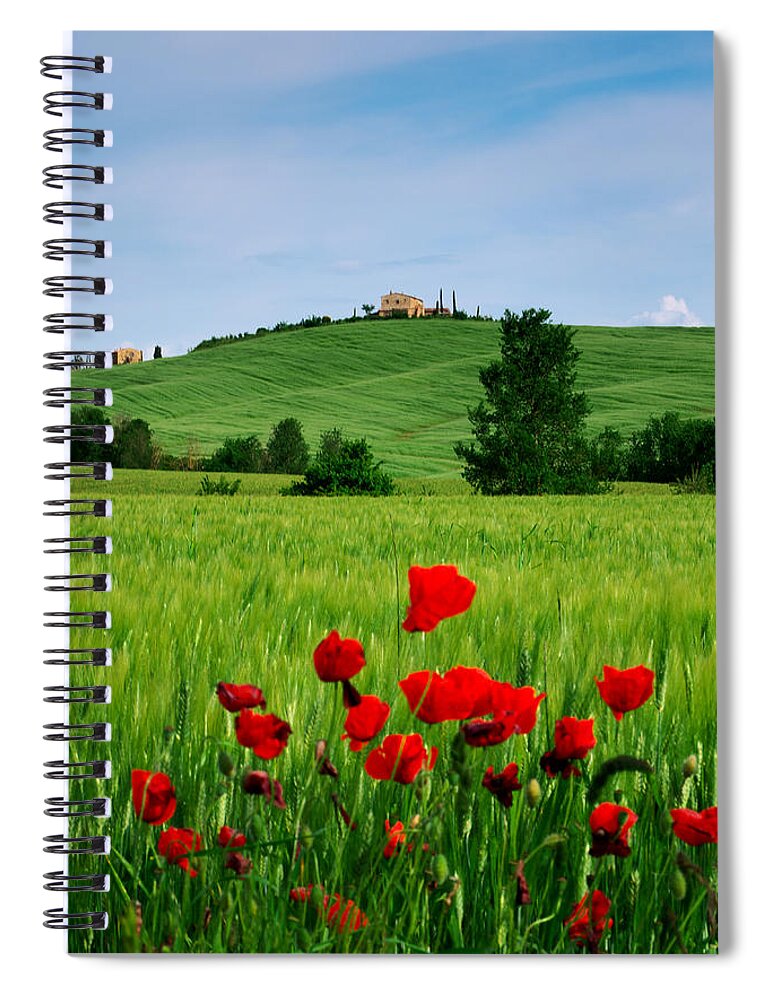 Tuscany Spiral Notebook featuring the photograph Tuscany by Ivan Slosar