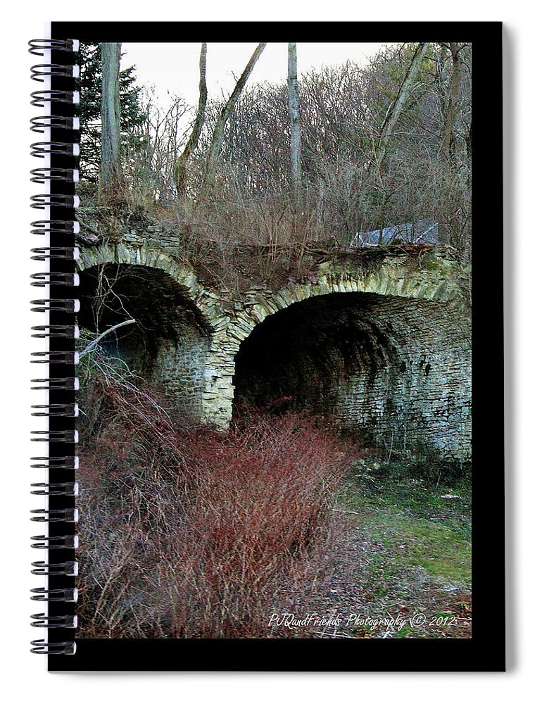  Spiral Notebook featuring the photograph 'Twin Tunnels on Aurora 56' by PJQandFriends Photography