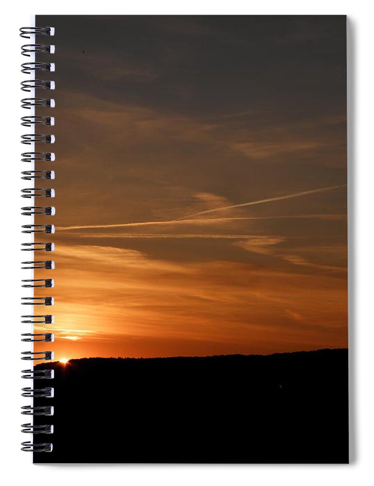 Sundown Spiral Notebook featuring the photograph Twists And Turns At Sundown by Kim Galluzzo