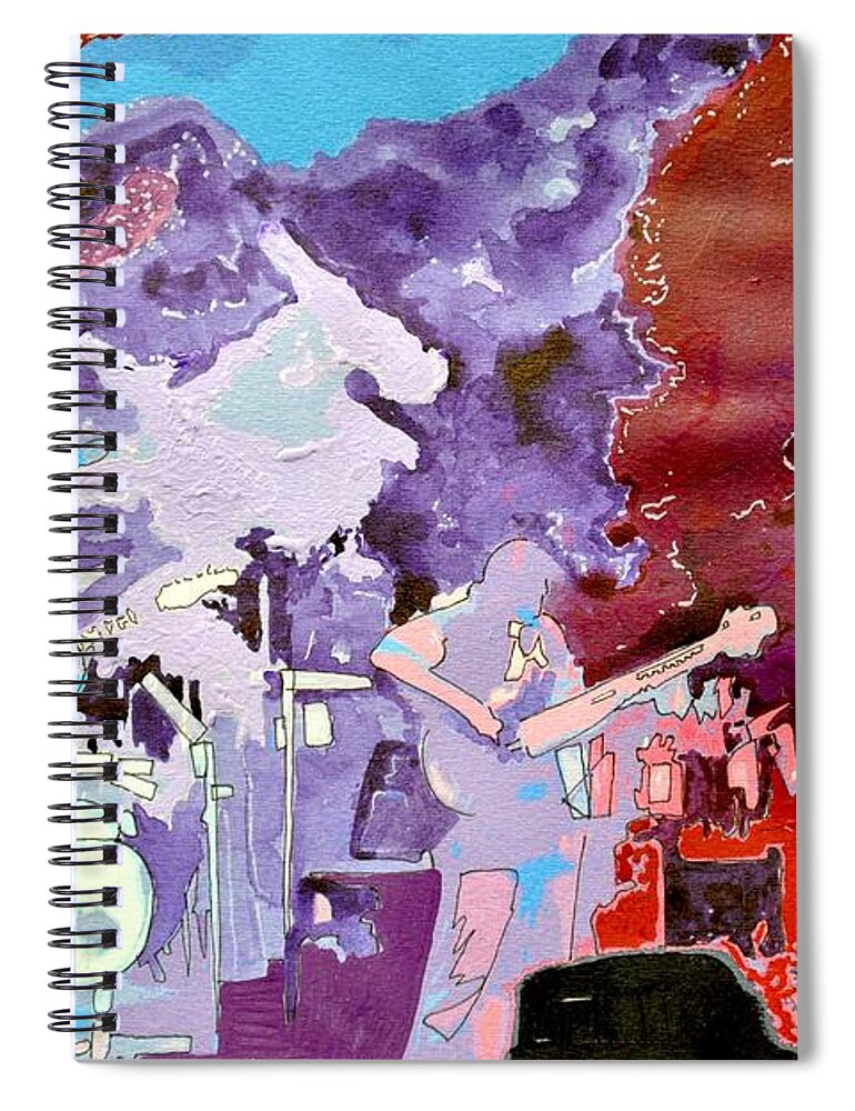 Music Spiral Notebook featuring the painting Umphreys Trip by Patricia Arroyo
