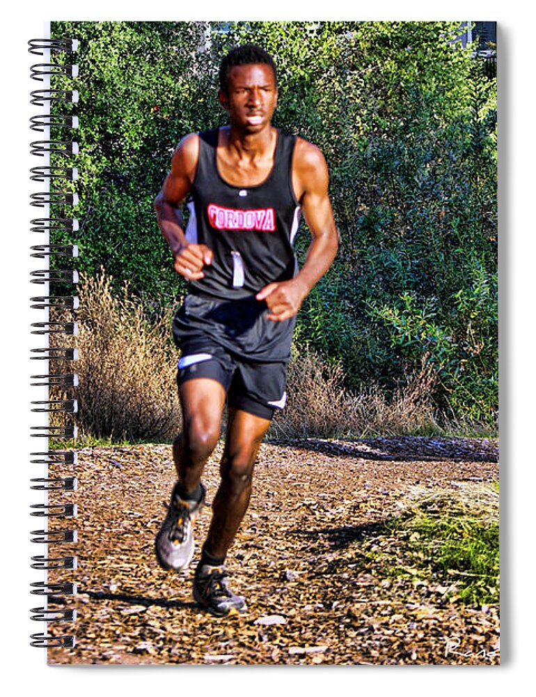 Cal Spiral Notebook featuring the photograph Uphill HDR by Randy Wehner