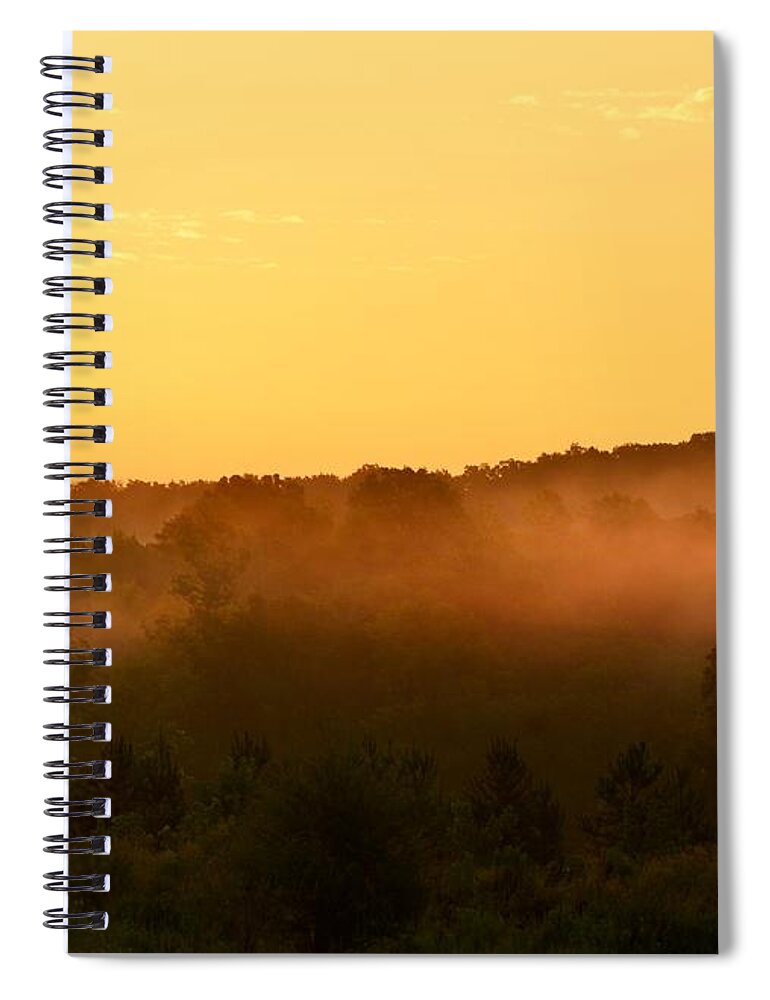 Valley Spiral Notebook featuring the photograph Valley Fog by Maria Urso