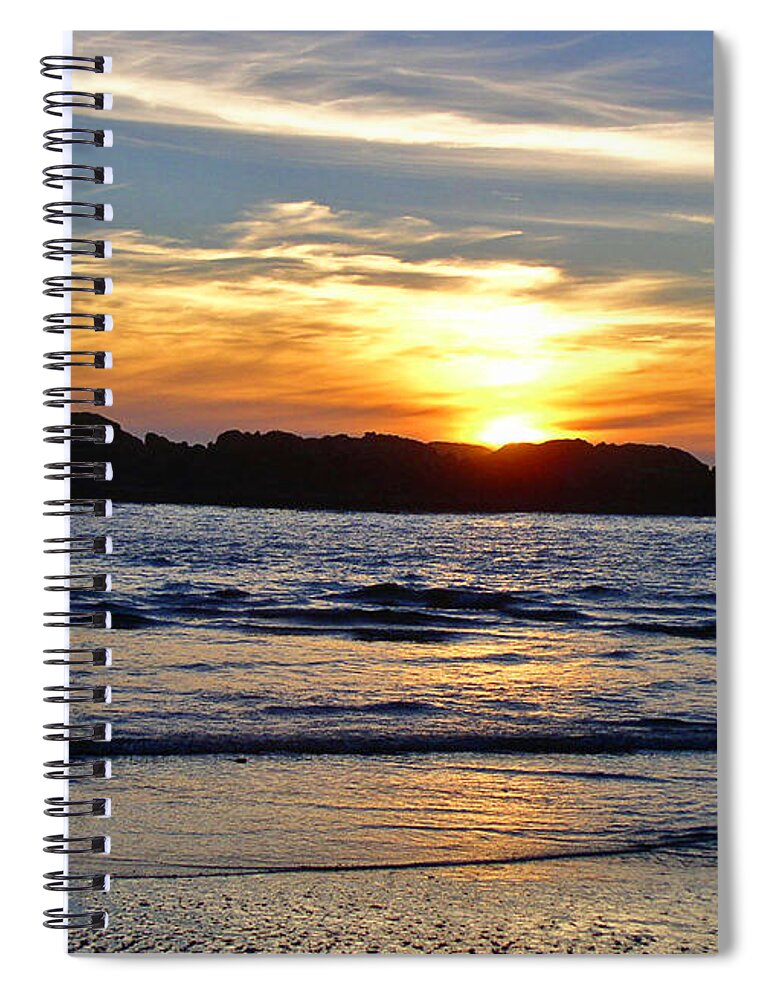 Sunsets Spiral Notebook featuring the photograph Vancouver Island Sunset by Randy Harris