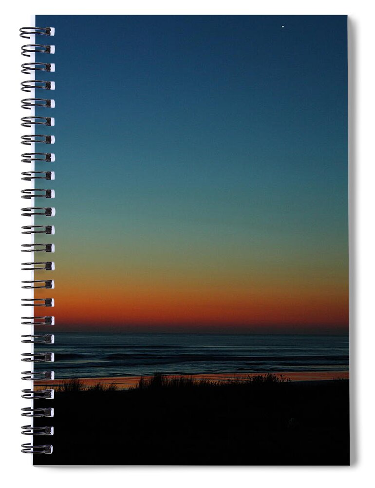 Atlantic Coast Spiral Notebook featuring the photograph Venus And Atlantic Before Sunrise by Daniel Reed