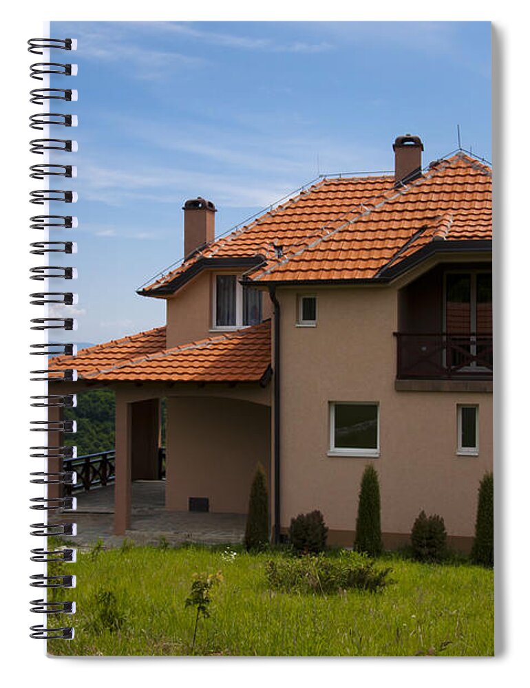 Vacation House Spiral Notebook featuring the photograph Getaway house by Dejan Jovanovic