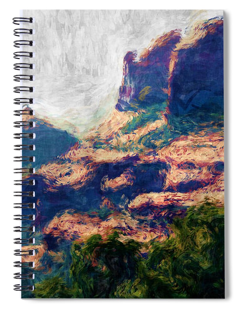 Sedona Spiral Notebook featuring the photograph View from Schnebly Hill by Julie Lueders 