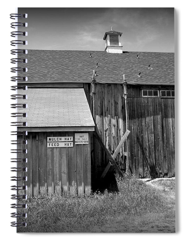 Vintage Photography Spiral Notebook featuring the photograph Vintage black and white by Kim Galluzzo