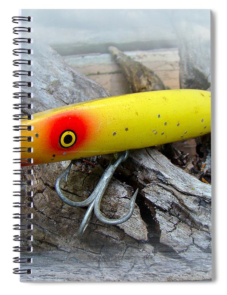 Vintage Fishing Lure - Gibbs Darter Spiral Notebook by Carol