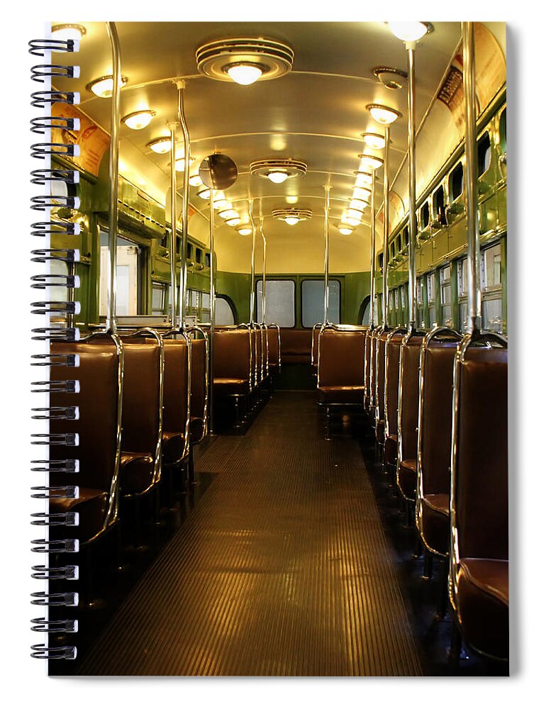 Trolley Spiral Notebook featuring the photograph Vintage Trolley 7 by Andrew Fare