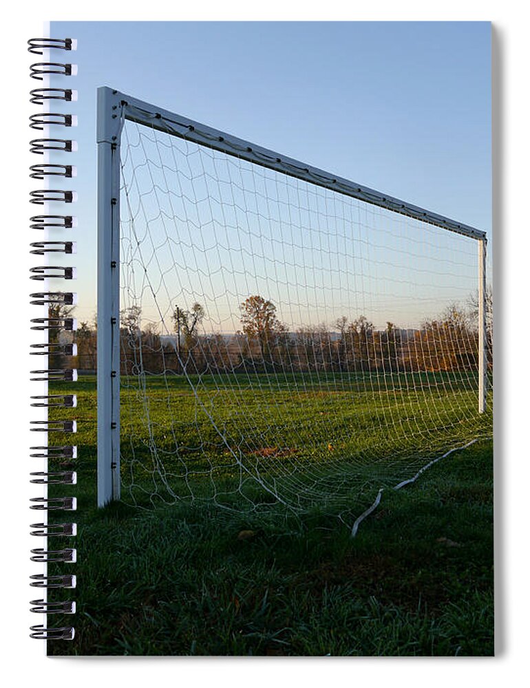 Soccer Spiral Notebook featuring the photograph Waiting for the Goalie by Richard Reeve