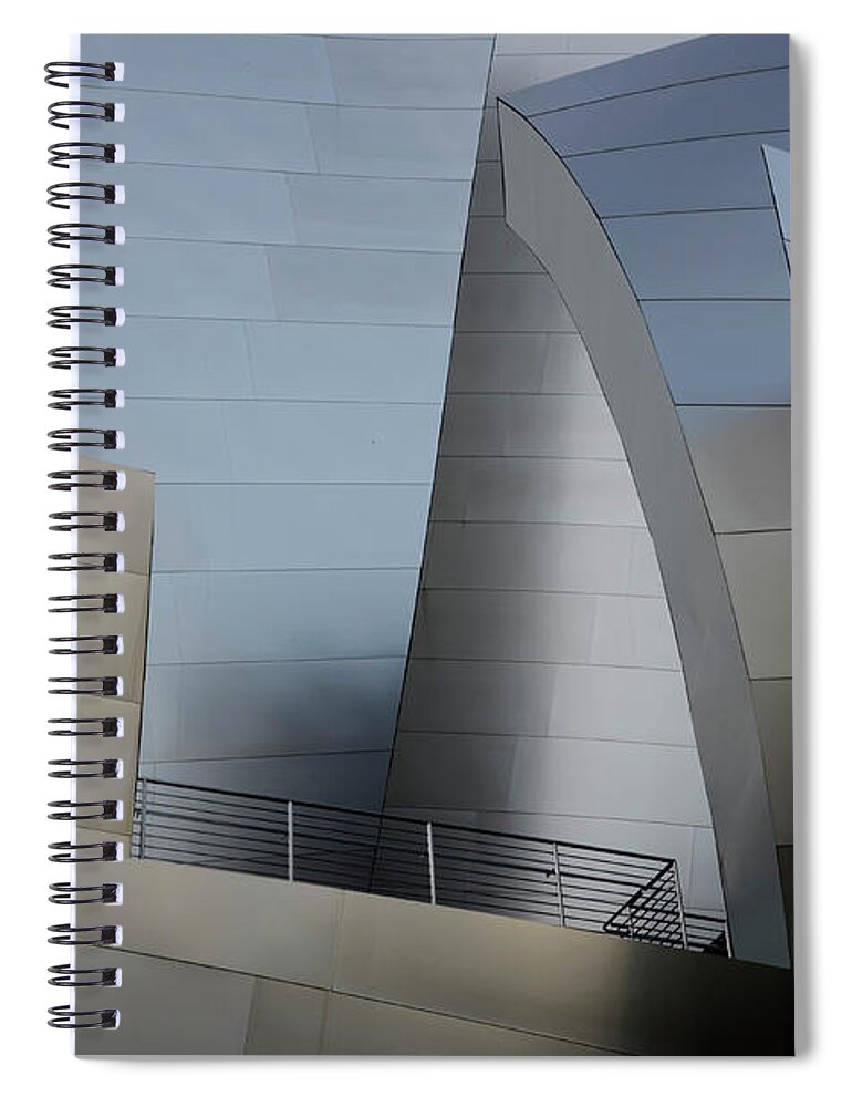 Frank Gehry Spiral Notebook featuring the photograph Walt Disney Concert Hall 2 by Bob Christopher