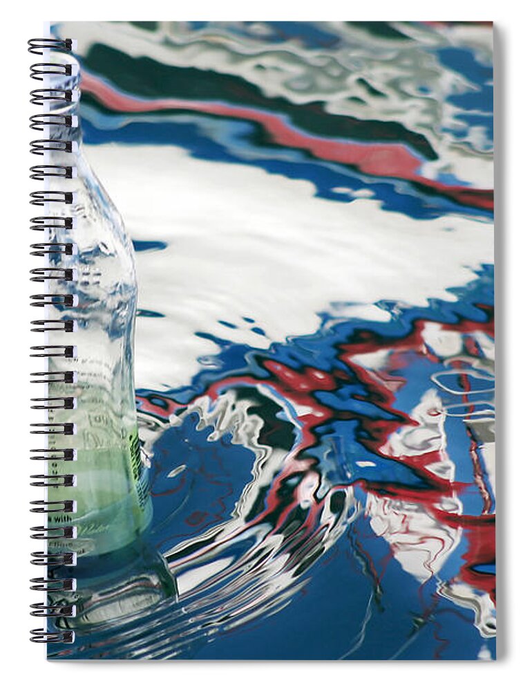 Fine Art America Spiral Notebook featuring the photograph Water Bottle Three by Andrew Hewett