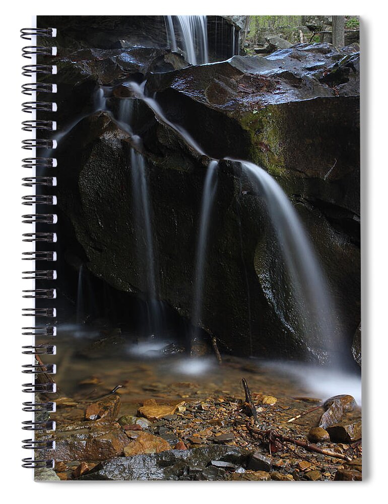 Water Spiral Notebook featuring the photograph Waterfall On Emory Gap Branch by Daniel Reed
