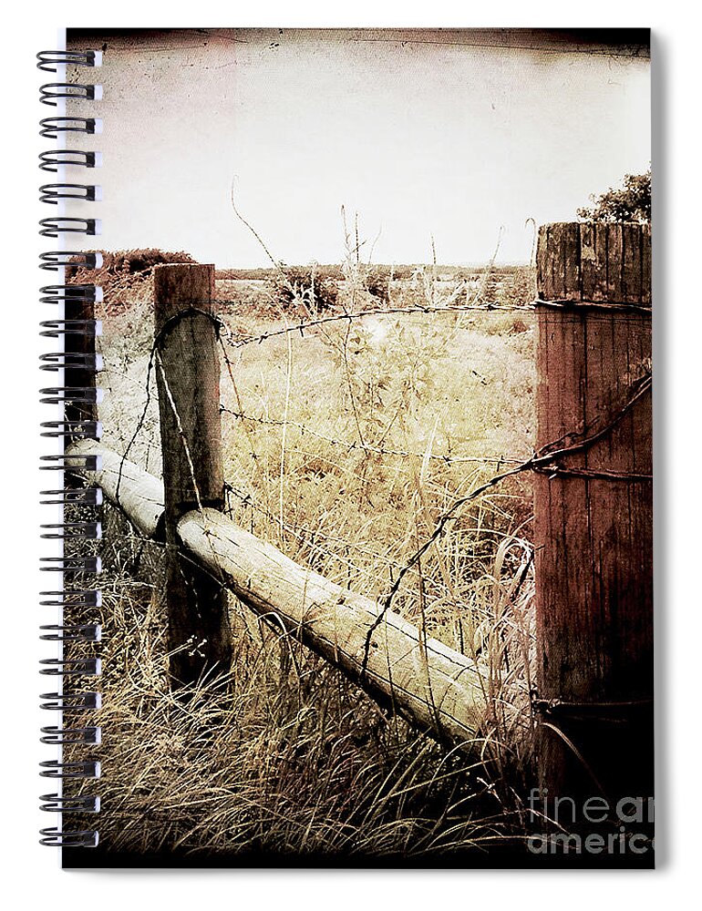 Country Spiral Notebook featuring the photograph When Time Fades by Trish Mistric
