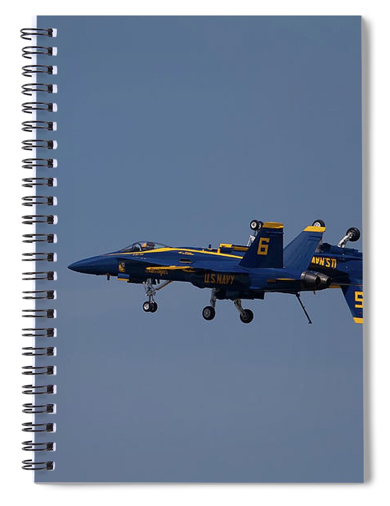 Airshow Spiral Notebook featuring the photograph Which Way Up by Sue Karski