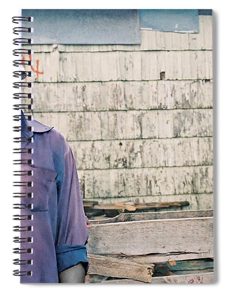 Township Spiral Notebook featuring the photograph White Beard by Andrew Hewett