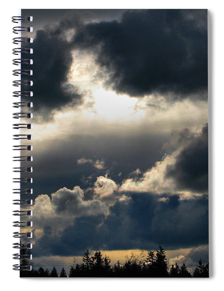 Winter Spiral Notebook featuring the photograph Winter Approaching by Rory Siegel