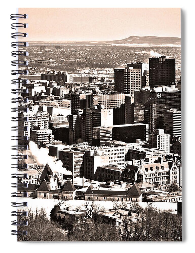 North America Spiral Notebook featuring the photograph Winter in the City ... by Juergen Weiss