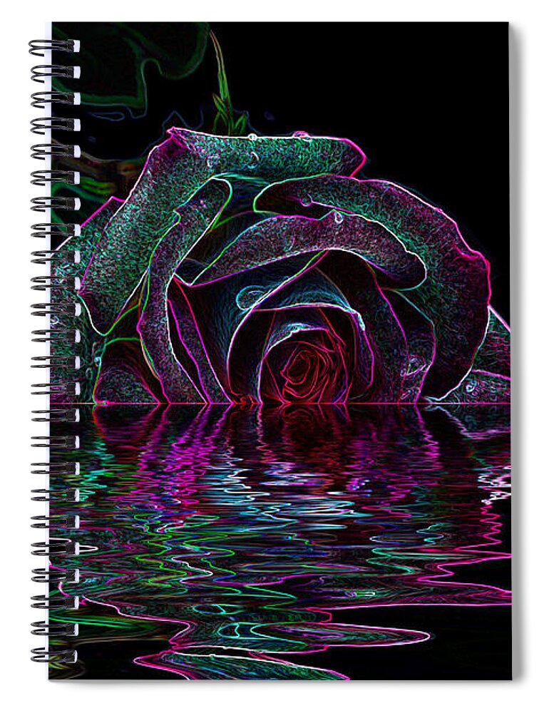 Flowers & Plants Spiral Notebook featuring the photograph With a Glow by Doug Long