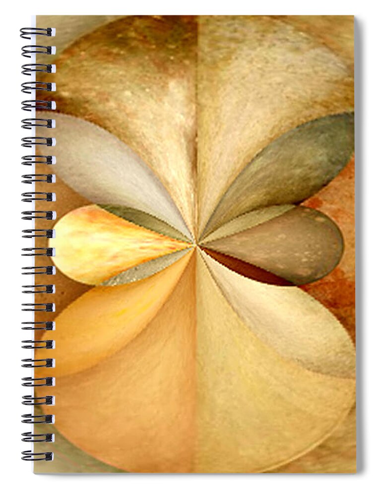 Paula Ayers Spiral Notebook featuring the digital art Wood Study 02 by Paula Ayers