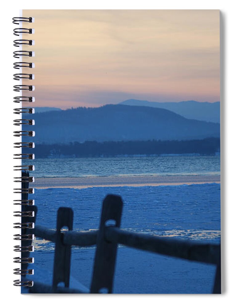 Fence Spiral Notebook featuring the photograph Wooden fence by Dejan Jovanovic