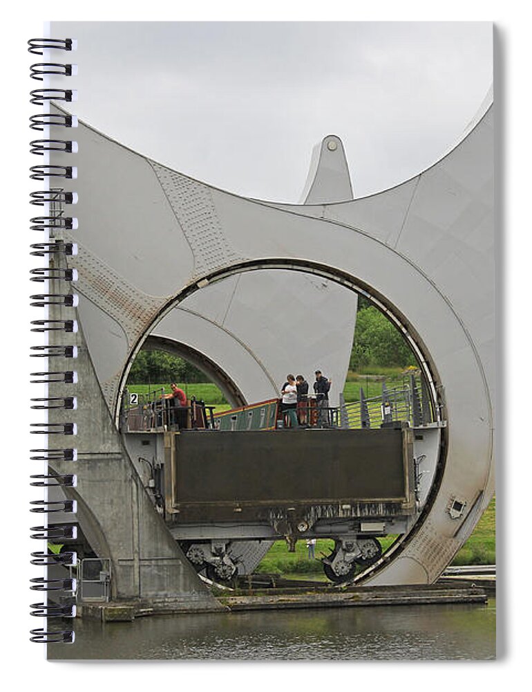  Falkirk Wheel Spiral Notebook featuring the photograph Falkirk Wheel by Tony Murtagh