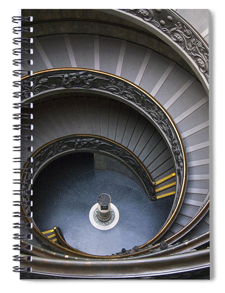 Vatican Spiral Notebook featuring the photograph Heart of the Vatican Museum by Sandra Bronstein