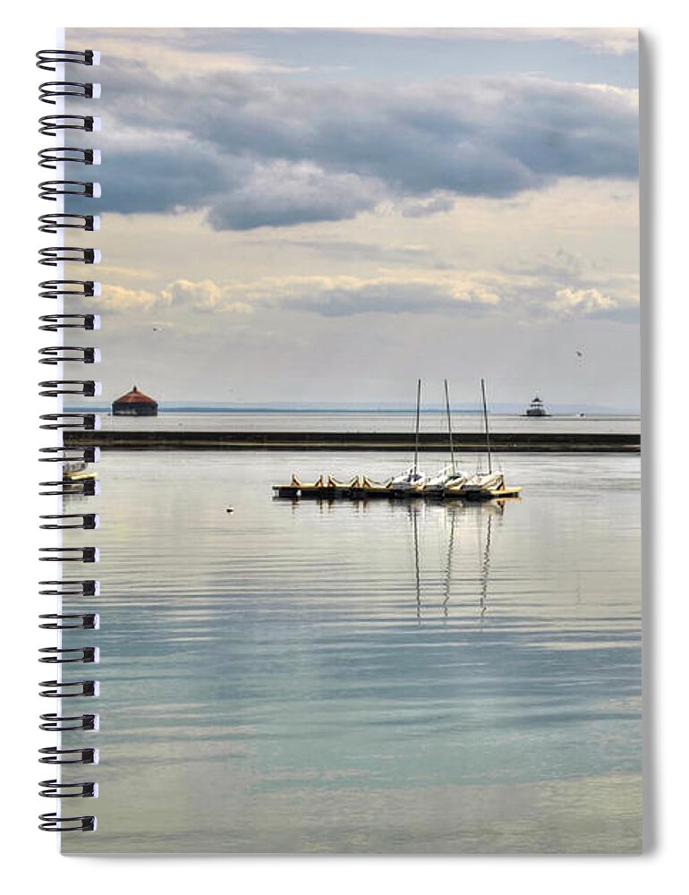 Buffalo Spiral Notebook featuring the photograph 002 Waiting by Michael Frank Jr