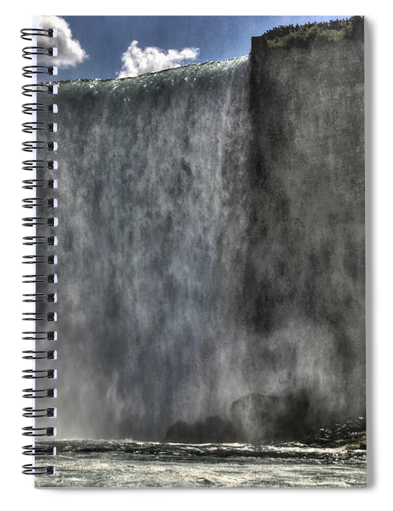Buffalo Spiral Notebook featuring the photograph 015 Niagara Falls 2016 by Michael Frank Jr