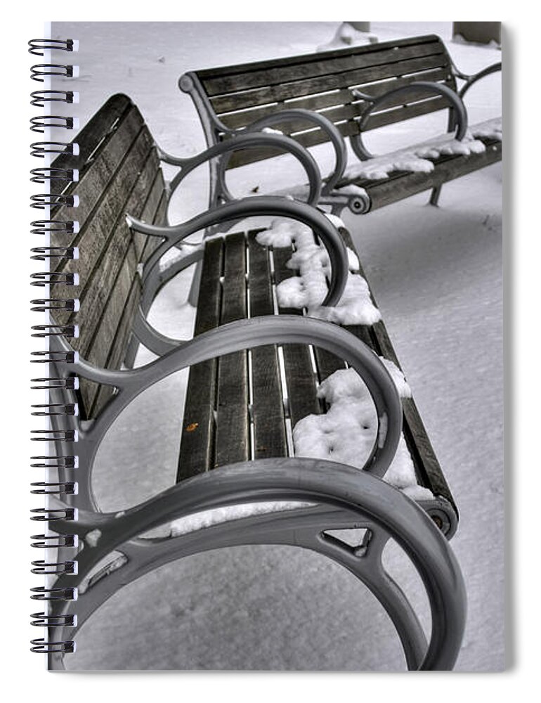 Buffalo Spiral Notebook featuring the photograph 03 Patience Keeps Me Waiting by Michael Frank Jr