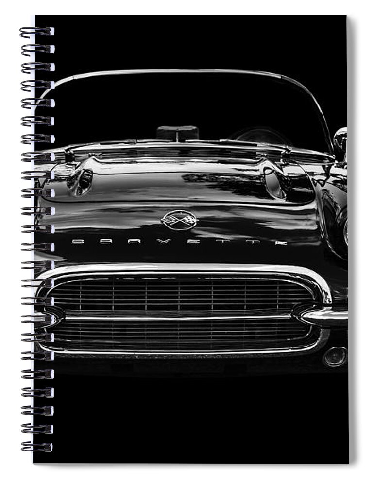 1961 Spiral Notebook featuring the photograph 1961 Corvette by Dennis Hedberg