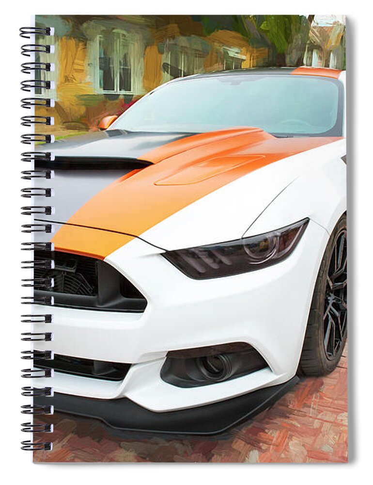 2017 Ford Mustang Spiral Notebook featuring the photograph 2017 Ford GT Mustang 5.0 #1 by Rich Franco