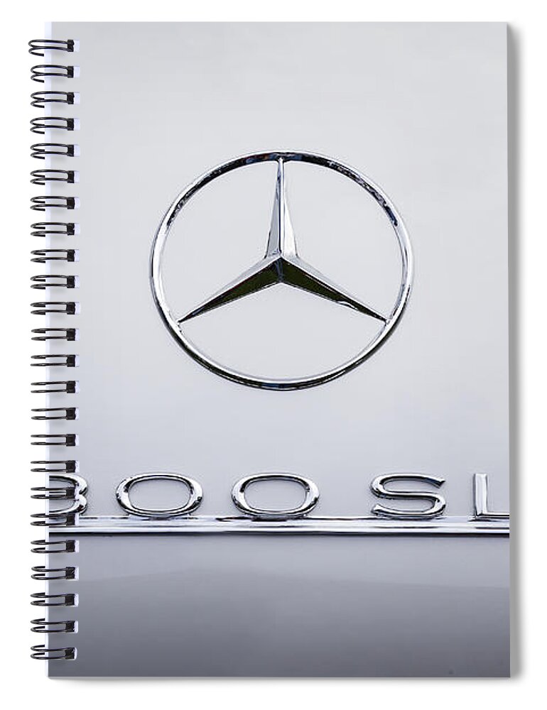 Mercedes Benz Spiral Notebook featuring the photograph 300 Sl by Dennis Hedberg