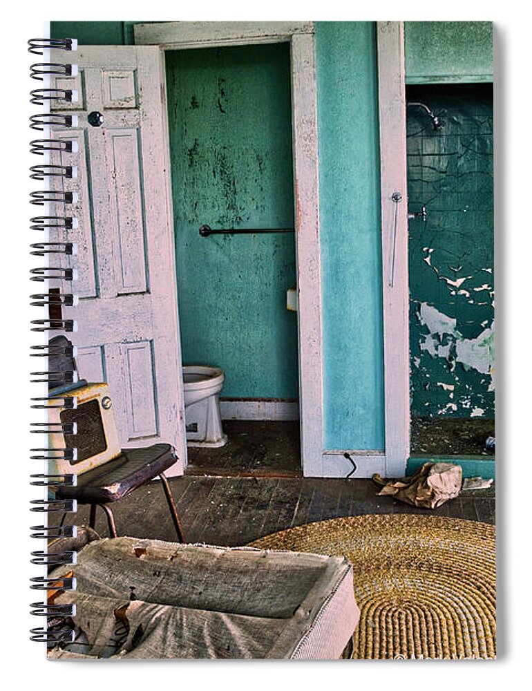  Spiral Notebook featuring the photograph A Place to Stay #1 by Mark Valentine