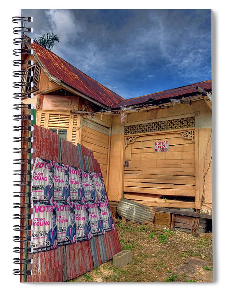 Trinidad Spiral Notebook featuring the photograph Abandoned #1 by Nadia Sanowar