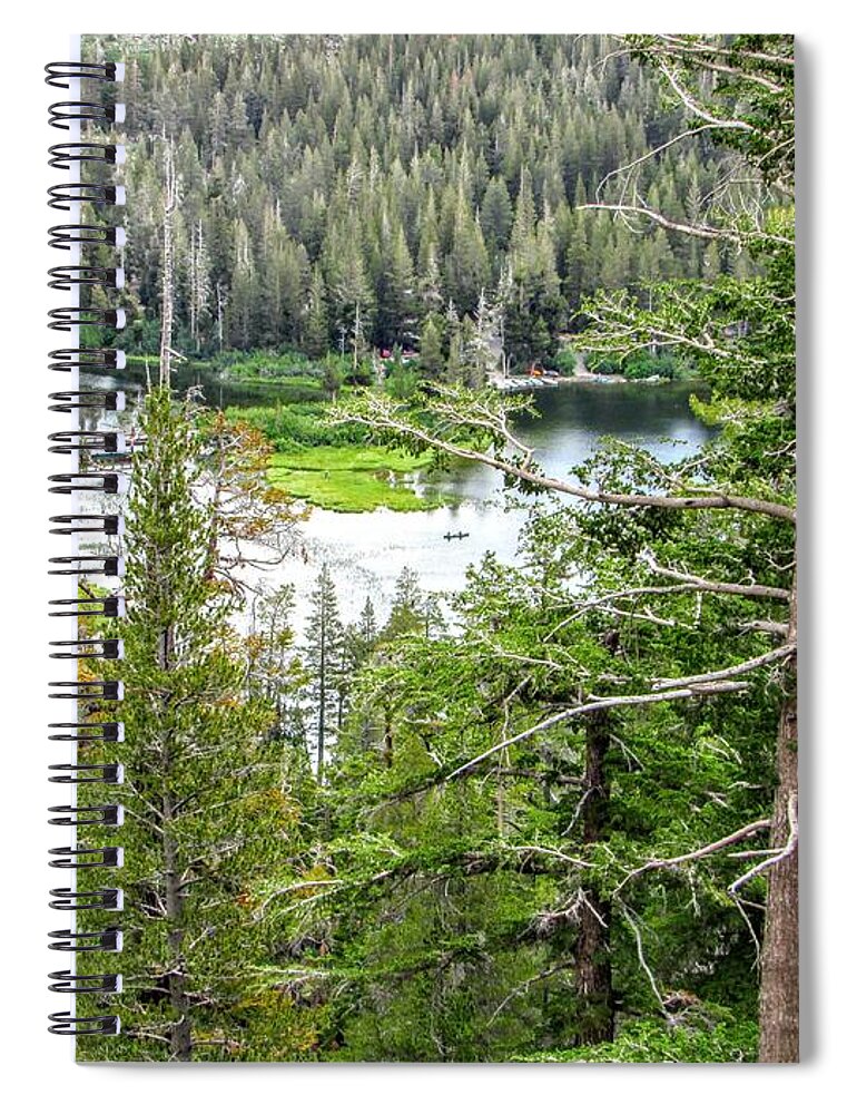 Trees Spiral Notebook featuring the photograph Above Twin Lakes #1 by Marilyn Diaz