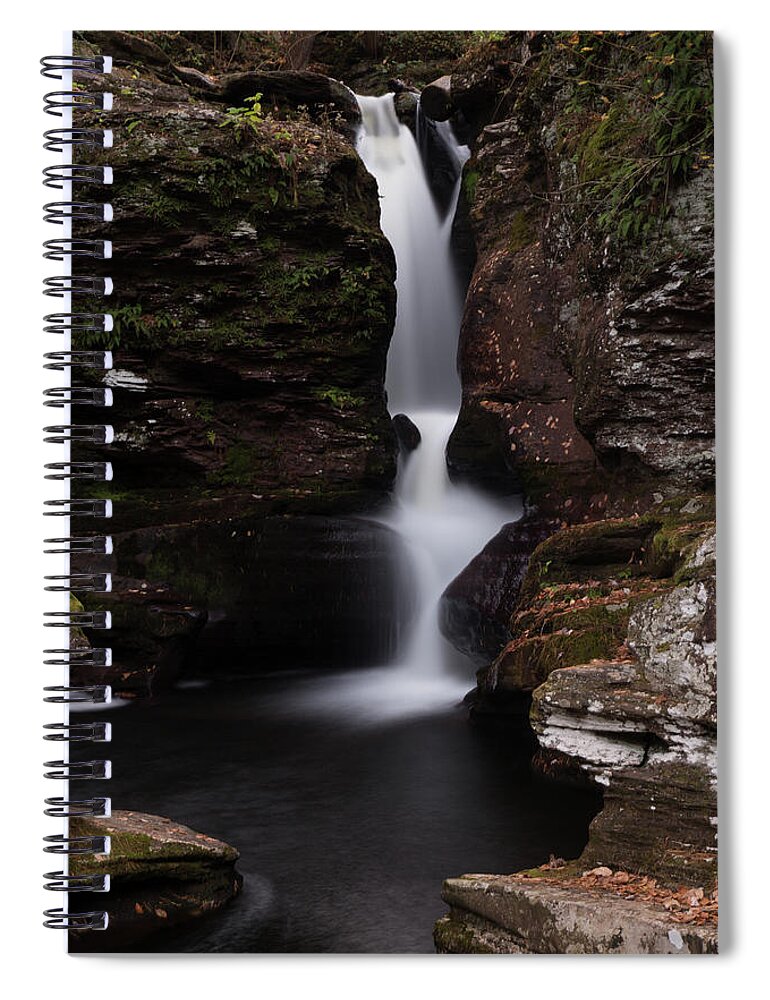 Adams Falls Spiral Notebook featuring the photograph Adams Falls #1 by Joe Kopp