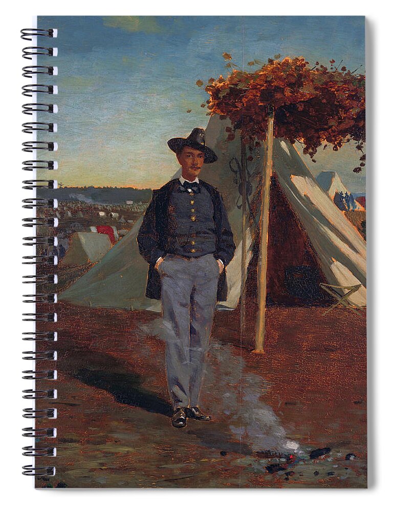 Winslow Homer Spiral Notebook featuring the painting Albert Post by Winslow Homer