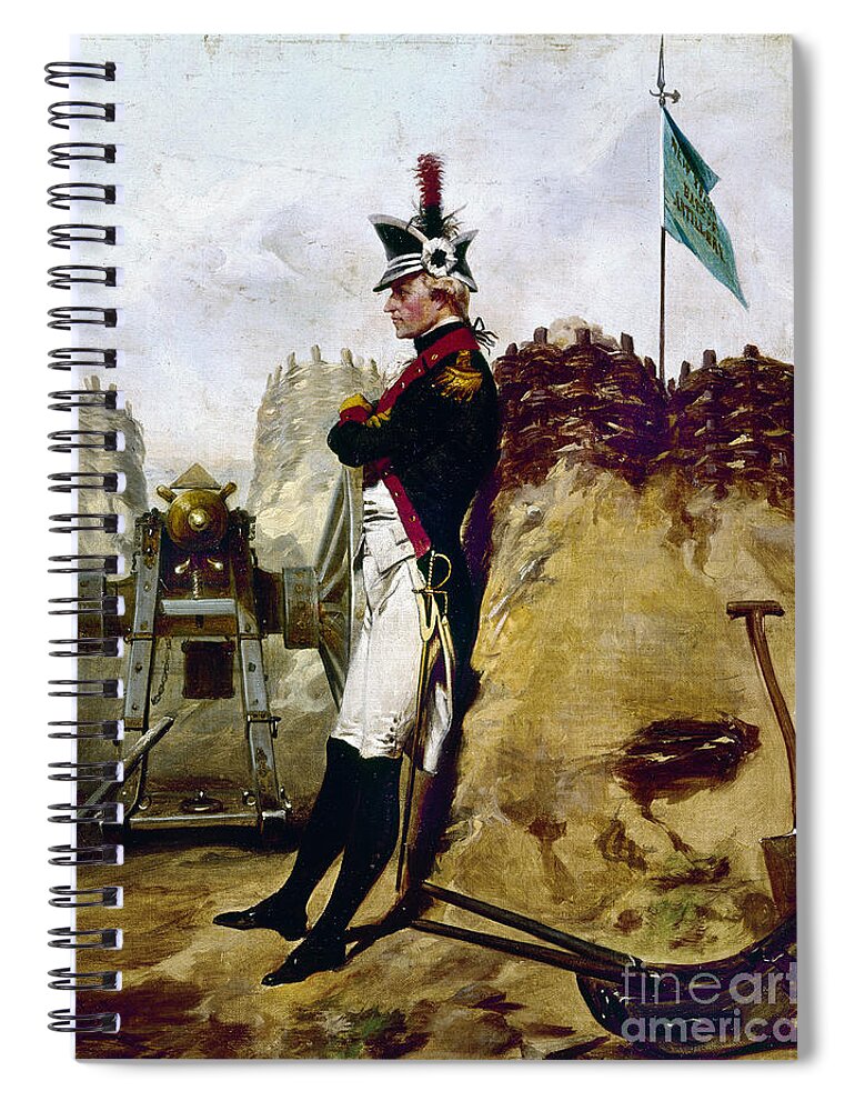 1781 Spiral Notebook featuring the painting Alexander Hamilton by Alonzo Chappel