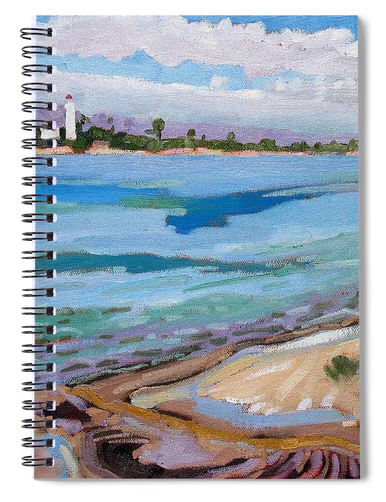 815 Spiral Notebook featuring the painting Approaching Cold Front #1 by Phil Chadwick