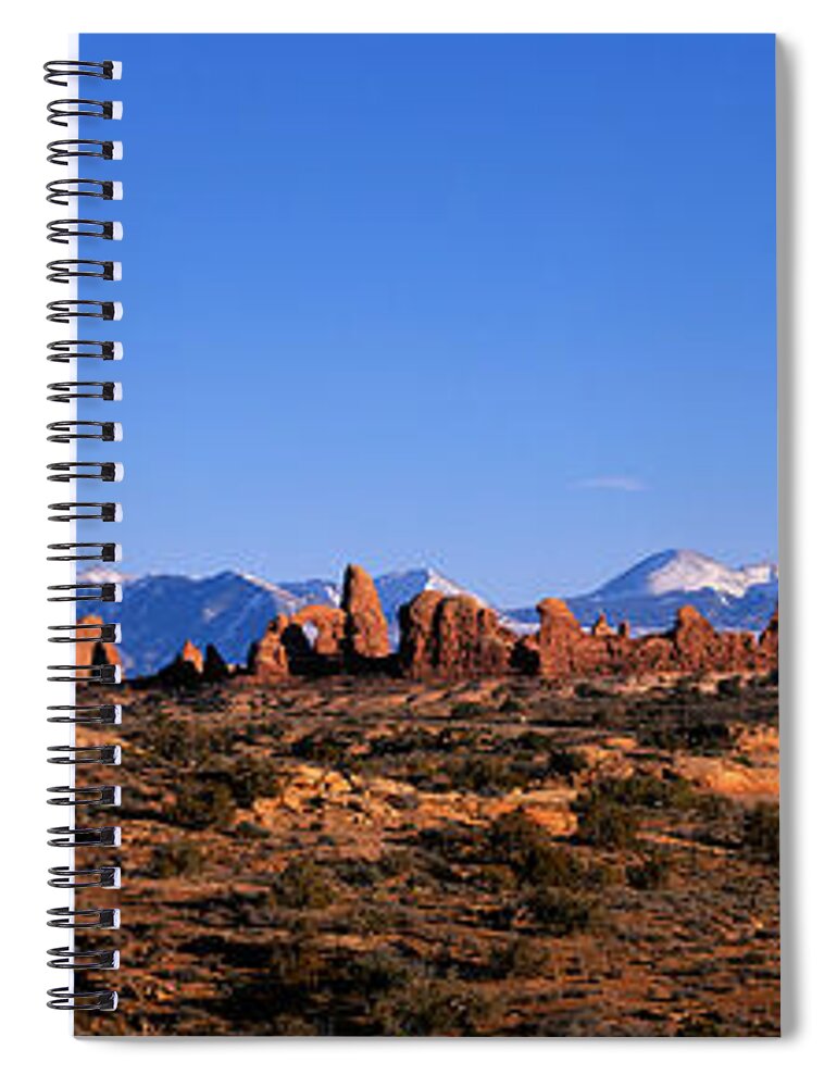 Photography Spiral Notebook featuring the photograph Arches National Park, Moab, Utah, Usa #1 by Panoramic Images