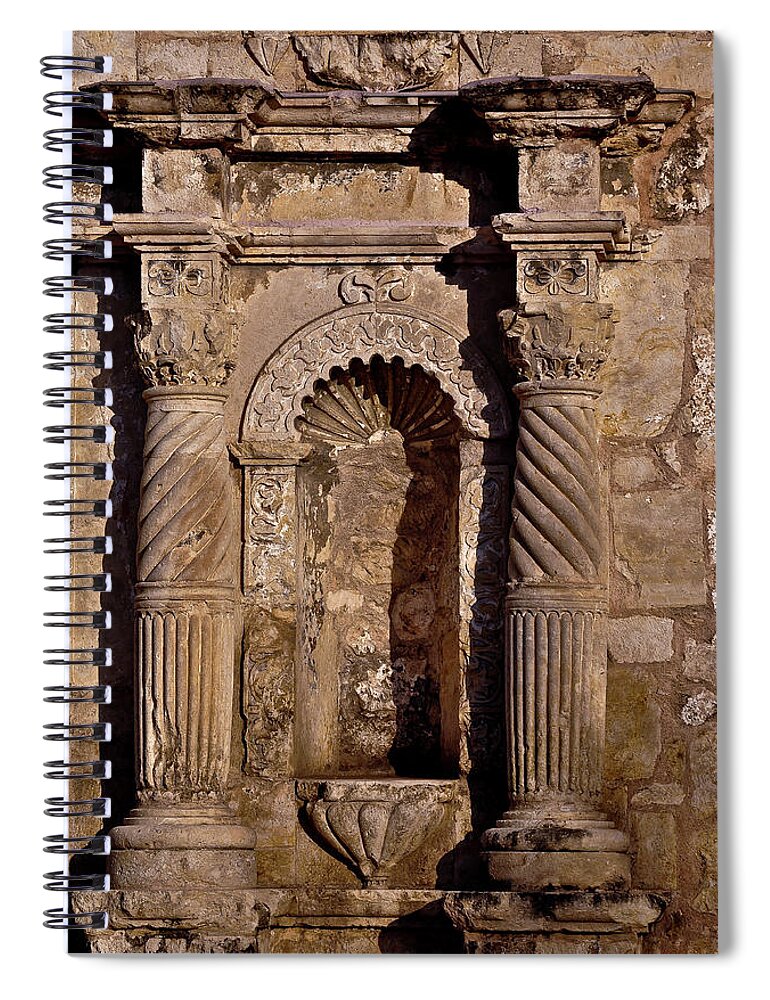 Architectural Detail Spiral Notebook featuring the photograph Architectural Detail #1 by Frances Ann Hattier