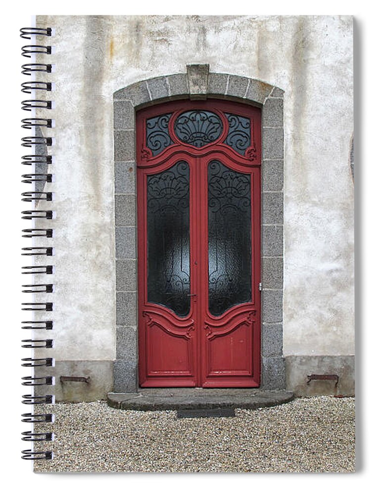 Door Spiral Notebook featuring the photograph Art Deco Door #1 by Dave Mills