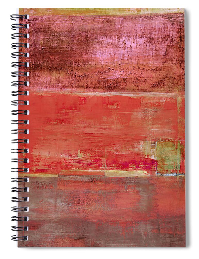  Spiral Notebook featuring the painting Art Print Redwall #2 by Harry Gruenert