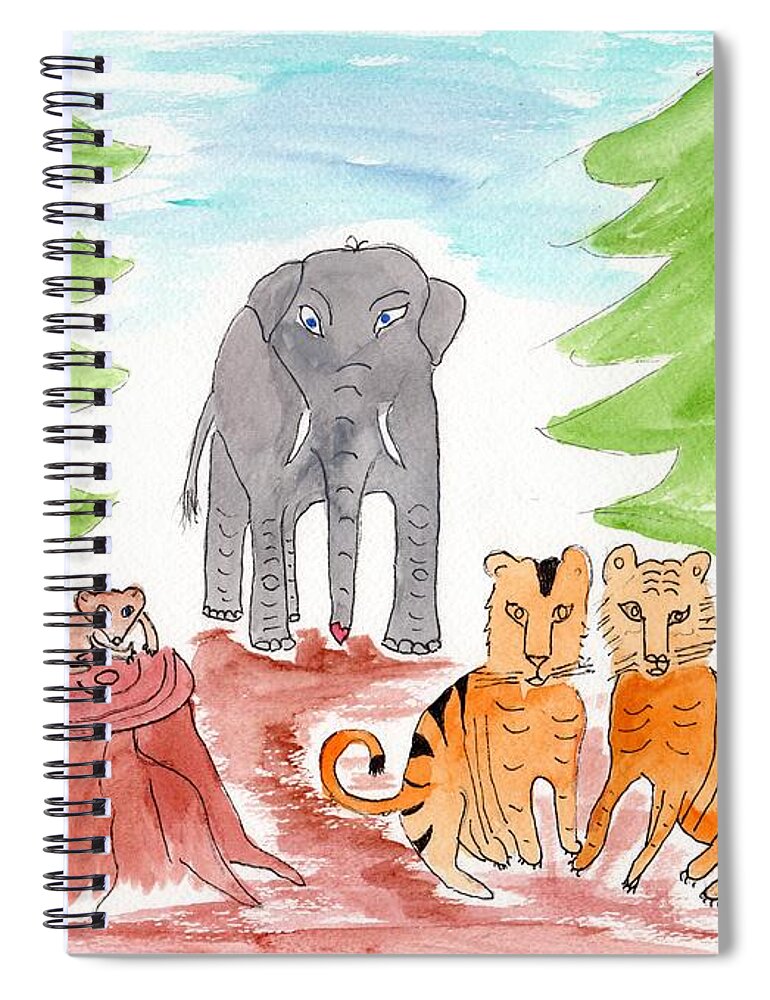 Forest Spiral Notebook featuring the painting Ashdown Forest, Sussex, England #1 by Helen Holden-Gladsky