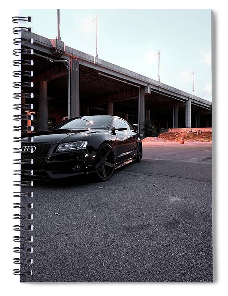 Audi Rs5 Spiral Notebook featuring the digital art Audi RS5 #1 by Maye Loeser
