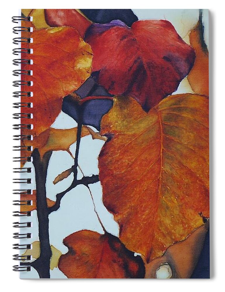Landscape Detail Spiral Notebook featuring the painting Evergreen Pear study 2 by Barbara Pease
