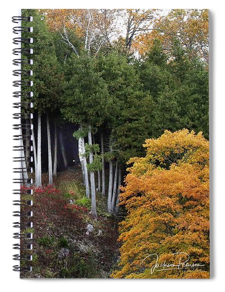 Mackinac Island Spiral Notebook featuring the photograph Autumn on Mackinac Island #1 by Jackson Pearson